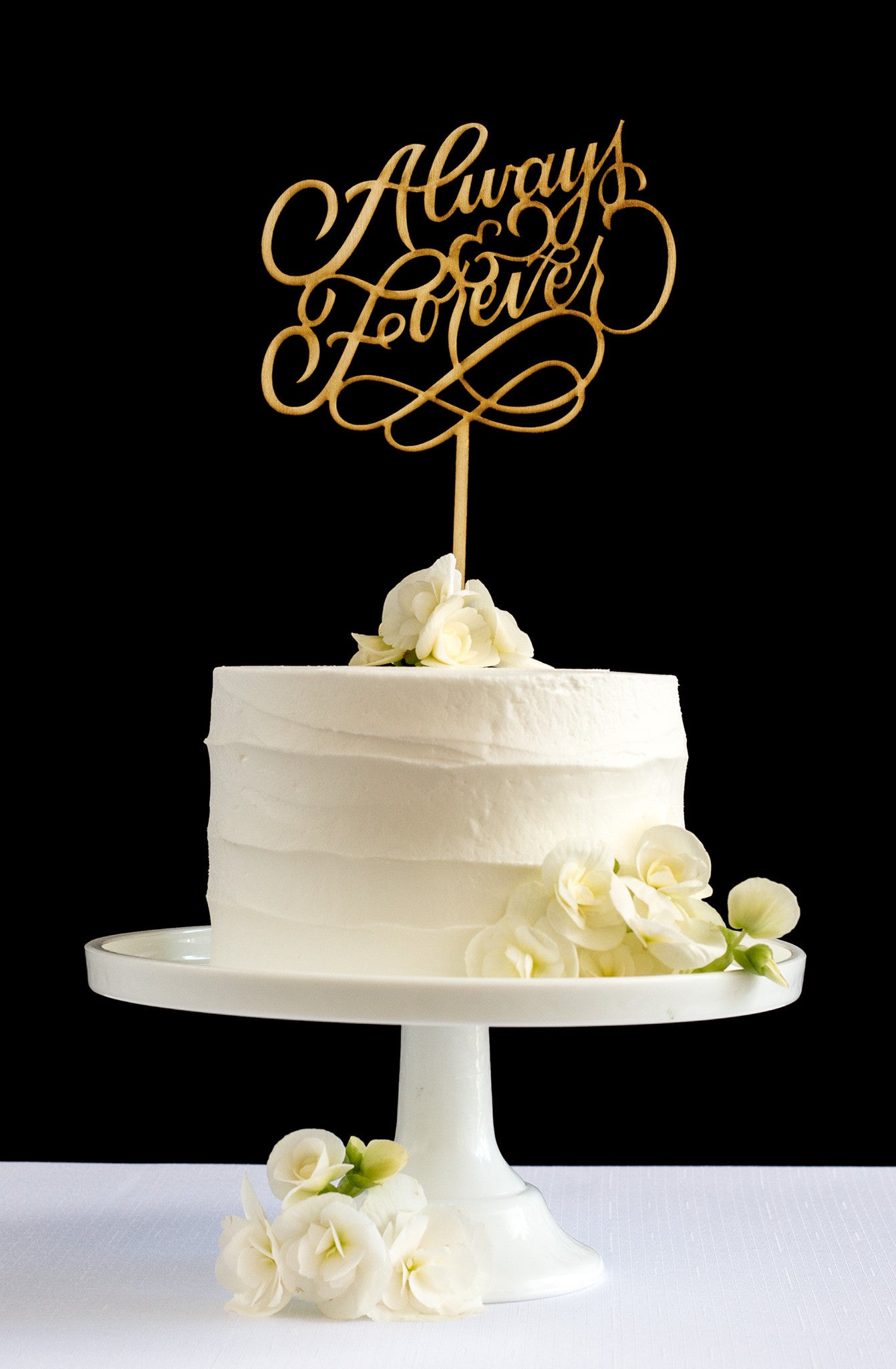 Always & Forever Cake Topper - Honey & Crisp