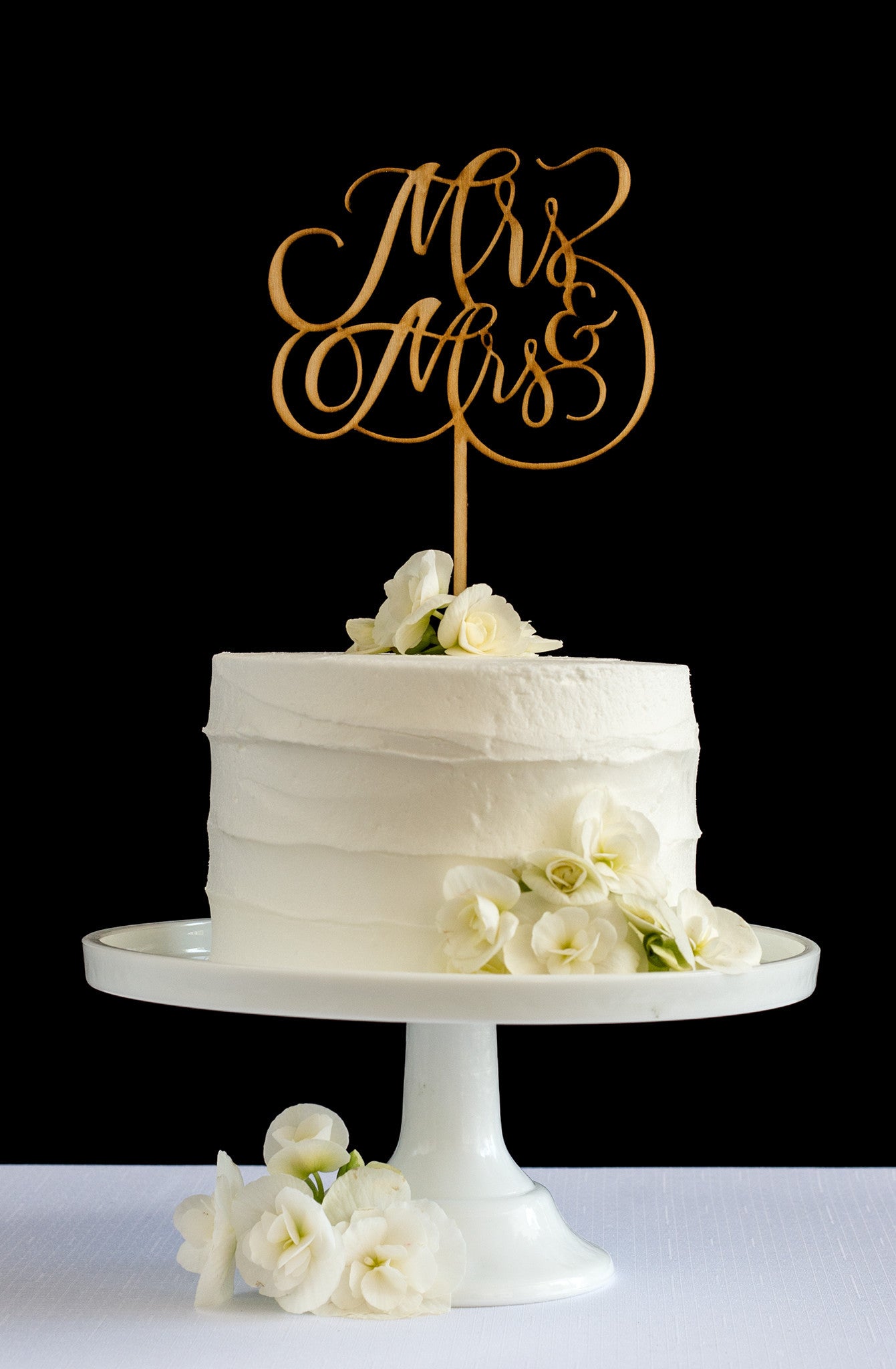 Mrs & Mrs Cake Topper - Honey & Crisp