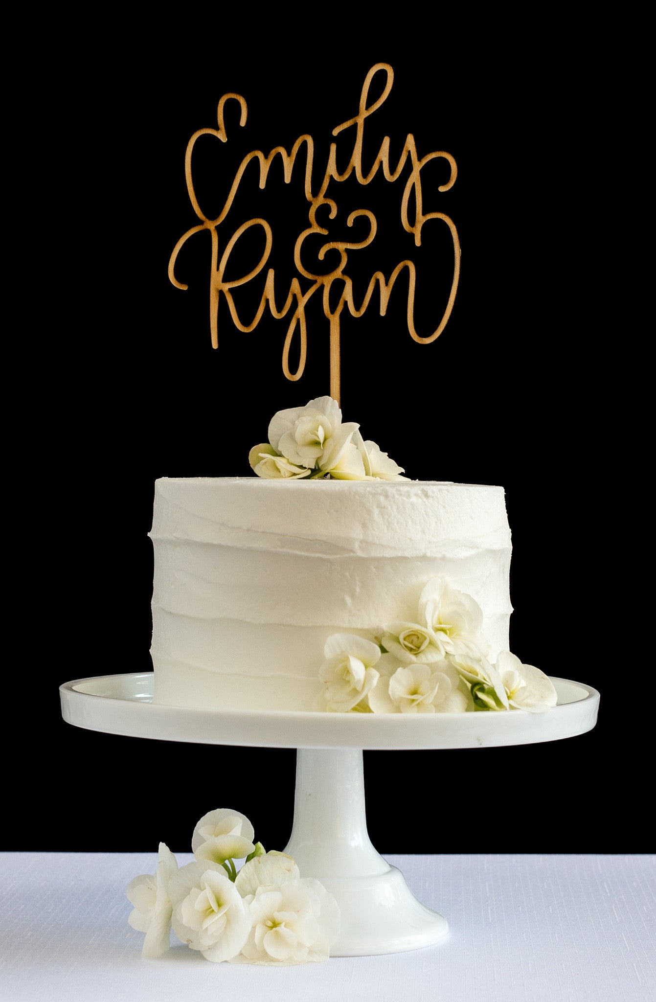 Custom First Name Cake Topper - Honey & Crisp